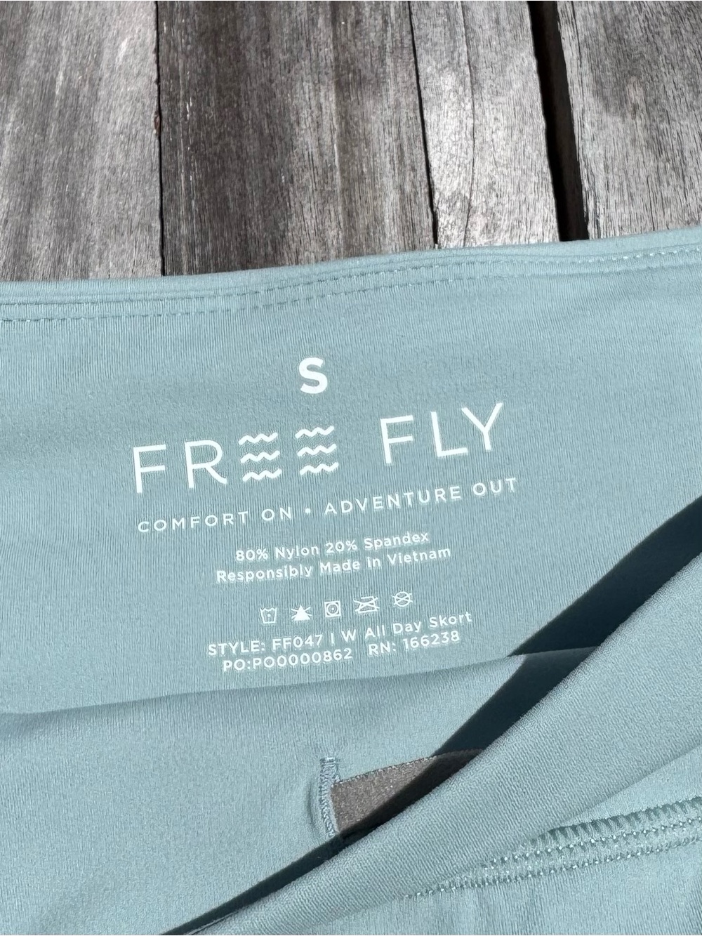Free Fly Women’s All Day Skort in Ocean Mist -size S - Picture 8 of 10